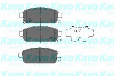 KAVO PARTS kbp1013 -  Комплект тормозных колодок, дисковый тормоз